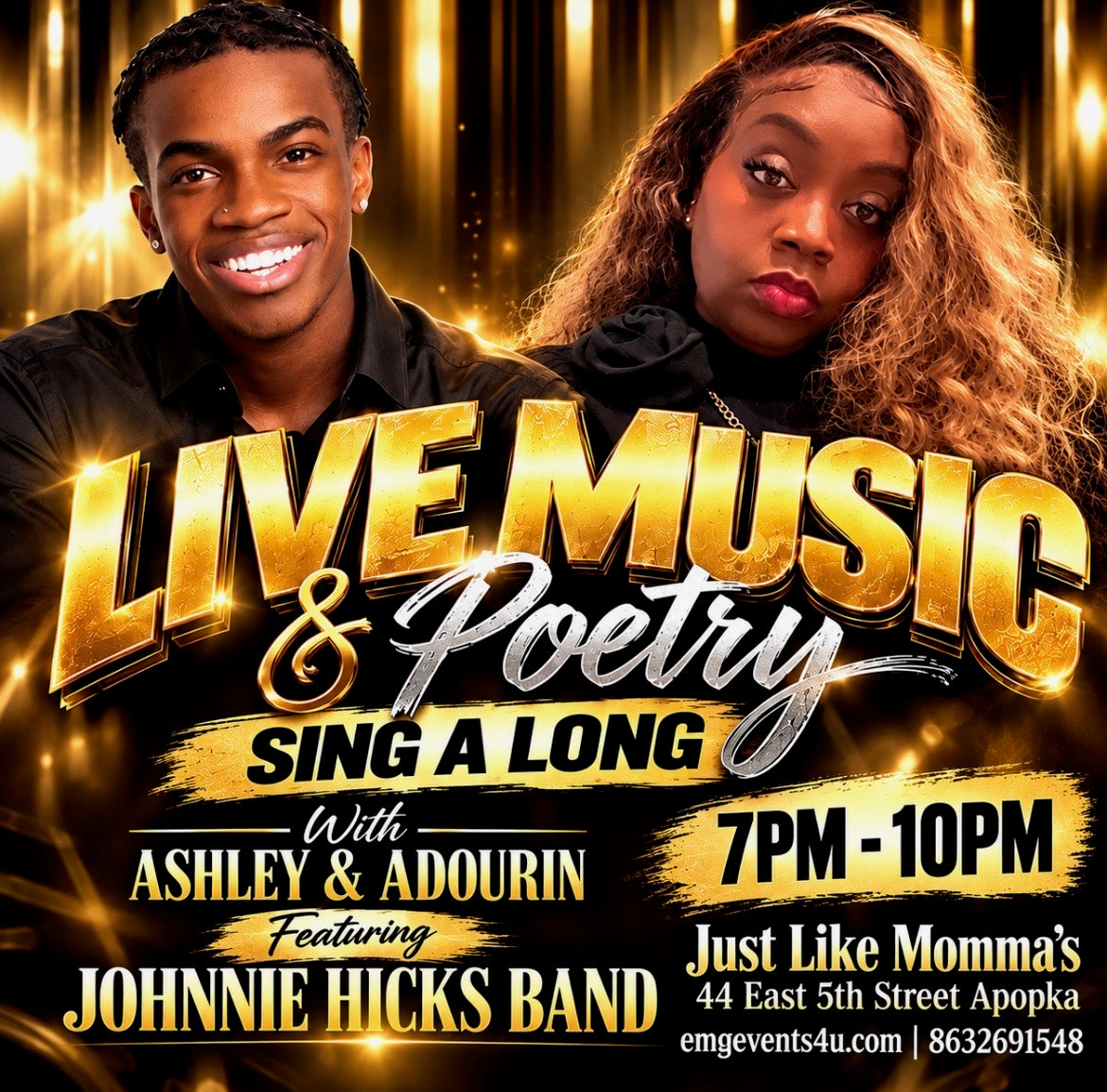 Live Music & Poetry sing a long edition